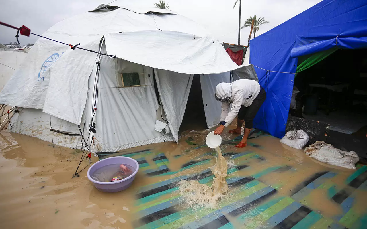 Filistinlileri bu kez sel vurdu! Gazze'de yürek sızlatan görüntüler... 15