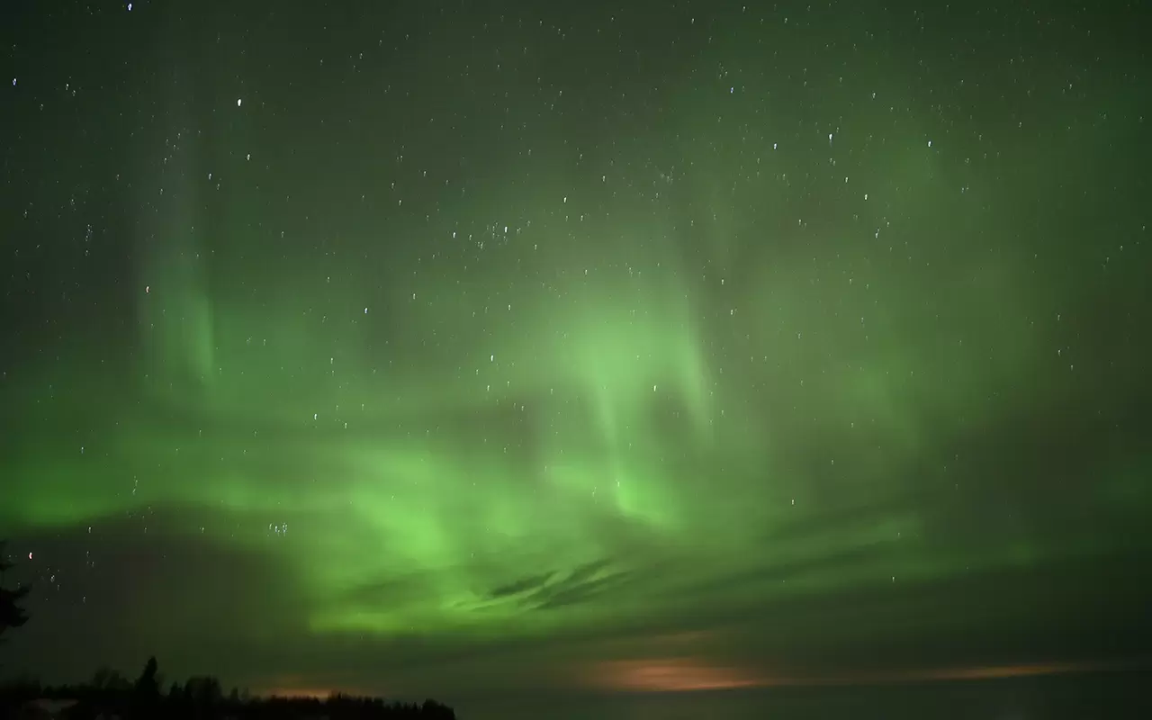 Kuzey ışıklarının Finlandiya'daki görüntüsü mest etti 7