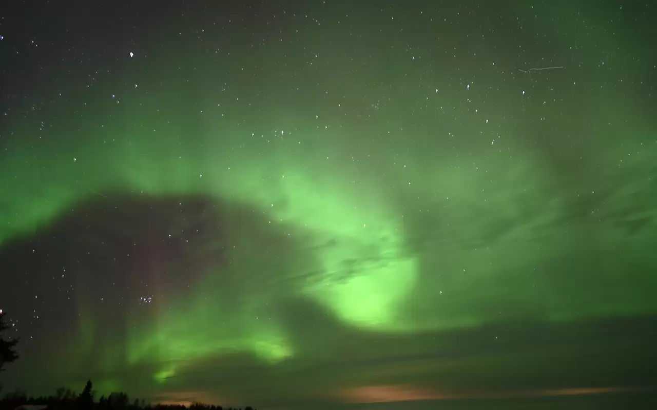 Kuzey ışıklarının Finlandiya'daki görüntüsü mest etti 6