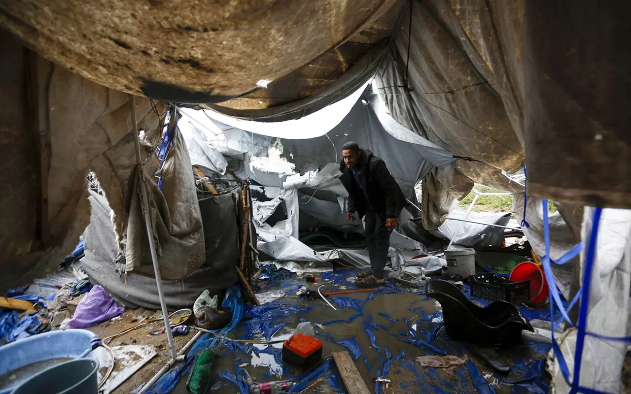 Filistinlileri bu kez sel vurdu! Gazze'de yürek sızlatan görüntüler... 6