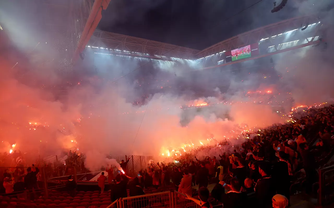 Galatasaray'ın şampiyonluk idmanında görsel şölen! 5