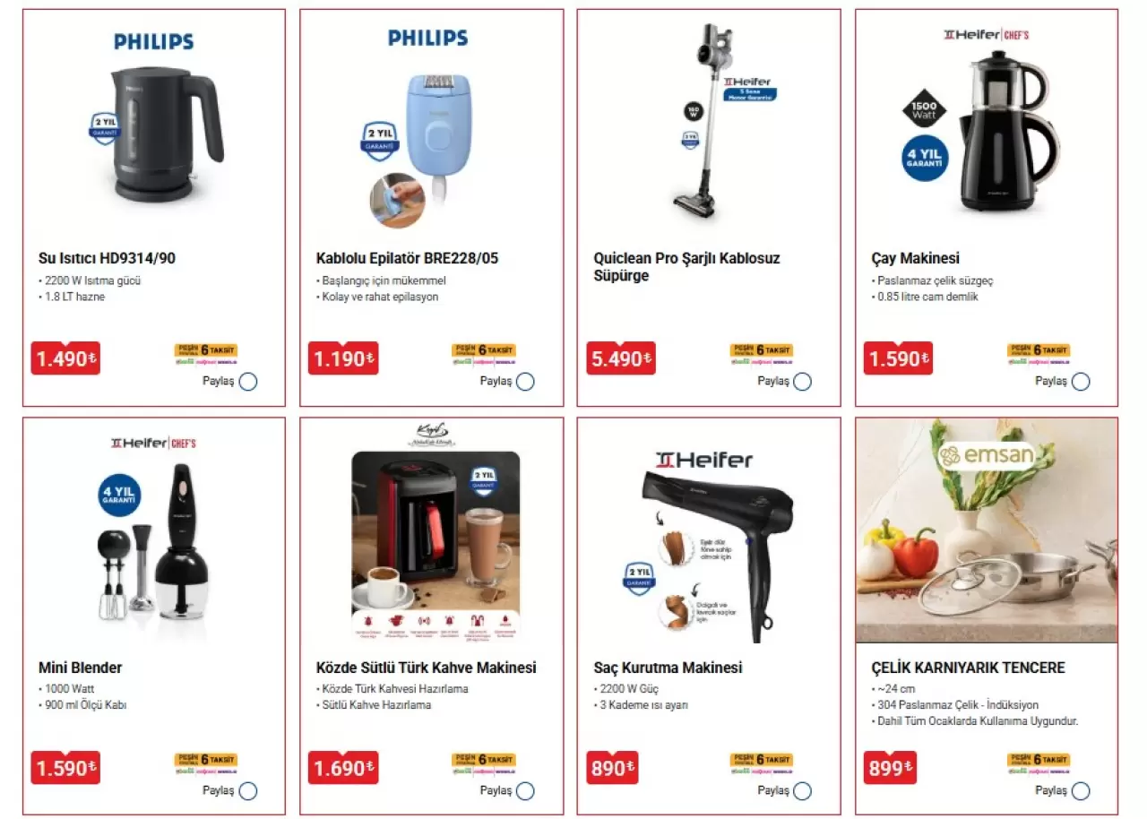 1 Mayıs BİM aktüel ürünler listesi çıktı! Haftanın yıldızı Philips kahve makinesi... 4