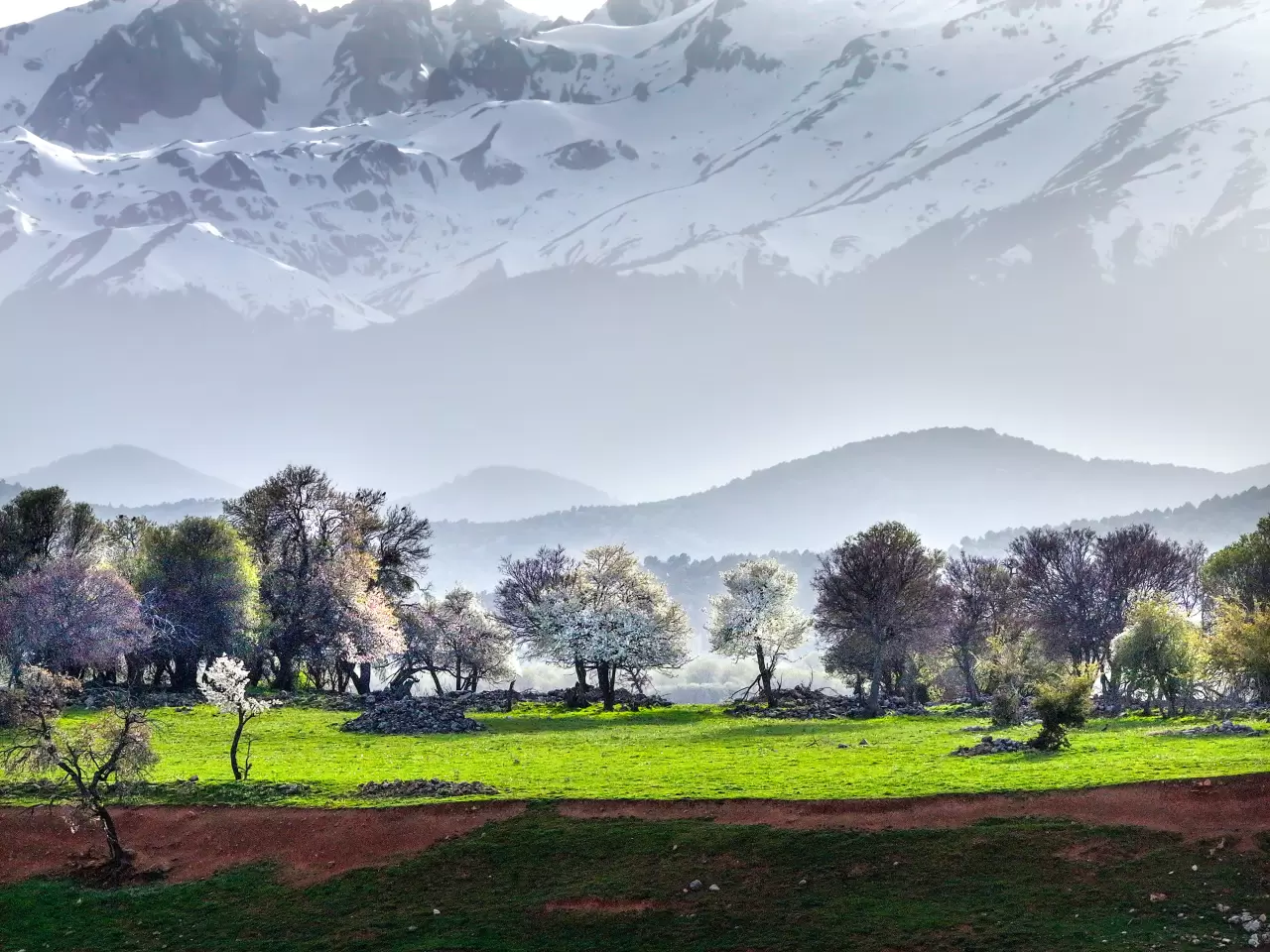 Kış ve bahar bir arada: Beyşehir Gölü manzarasıyla hayran bıraktı 1
