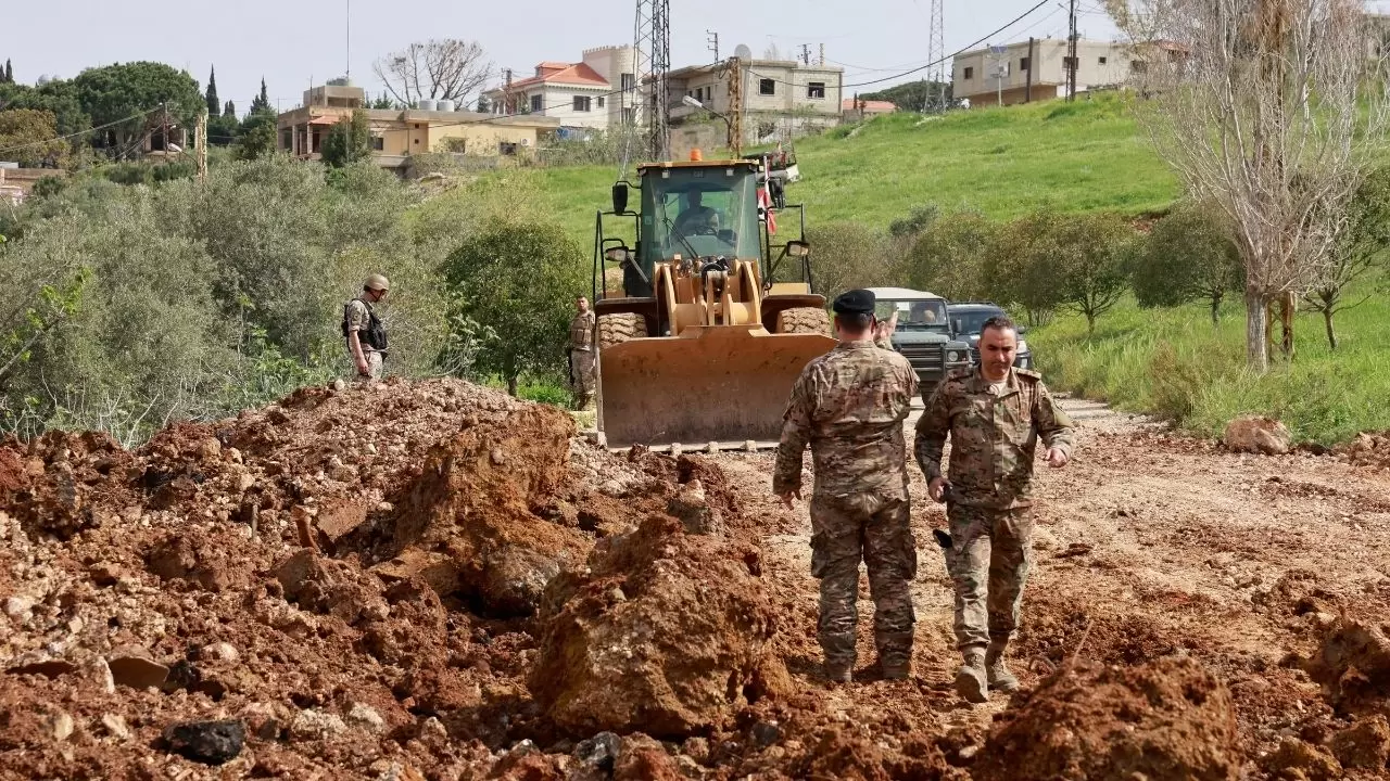 Lübnan Ordusu Mercayun-Hasbaya yolunu yeniden ulaşıma açtı 3