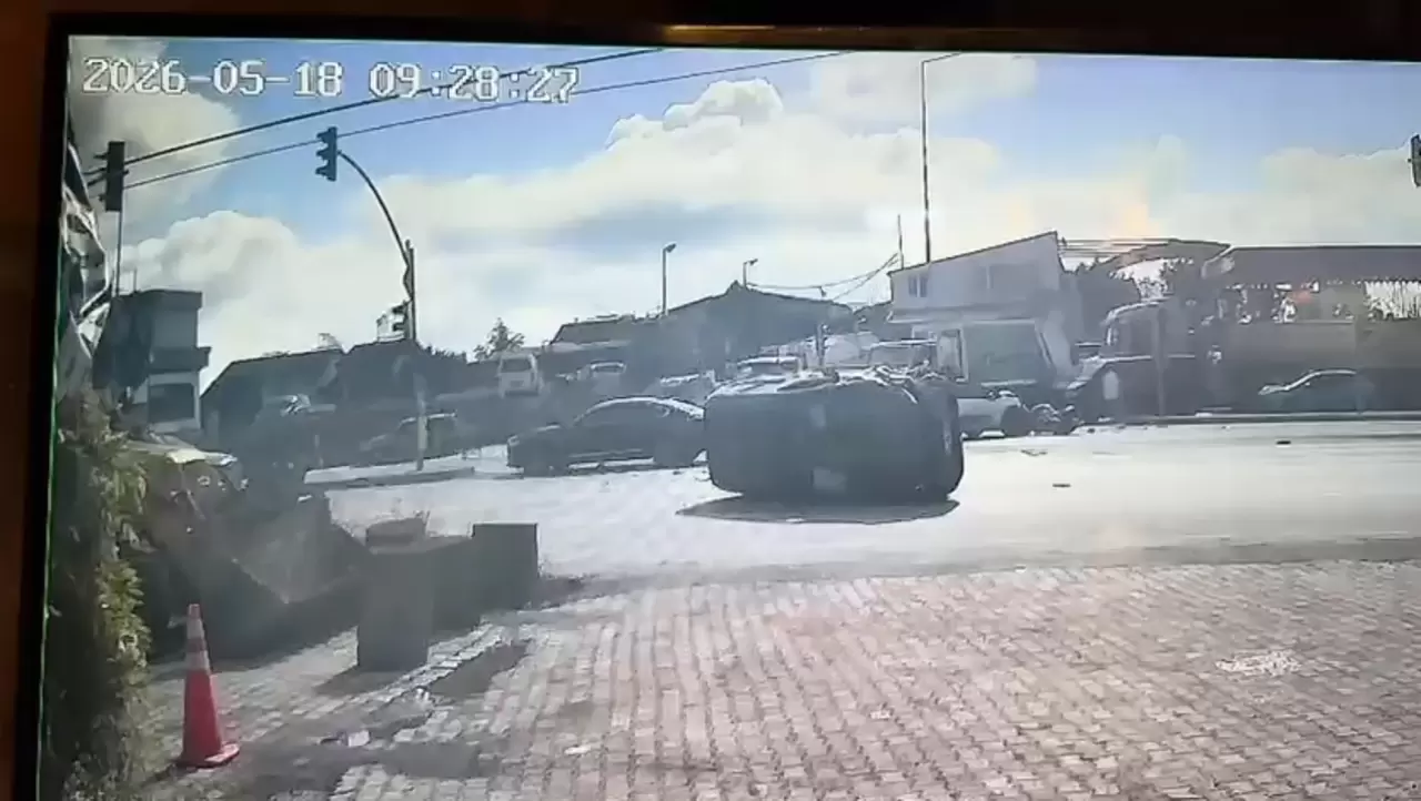 Arnavutköy'de feci kaza görüntüleri ortaya çıktı! 1