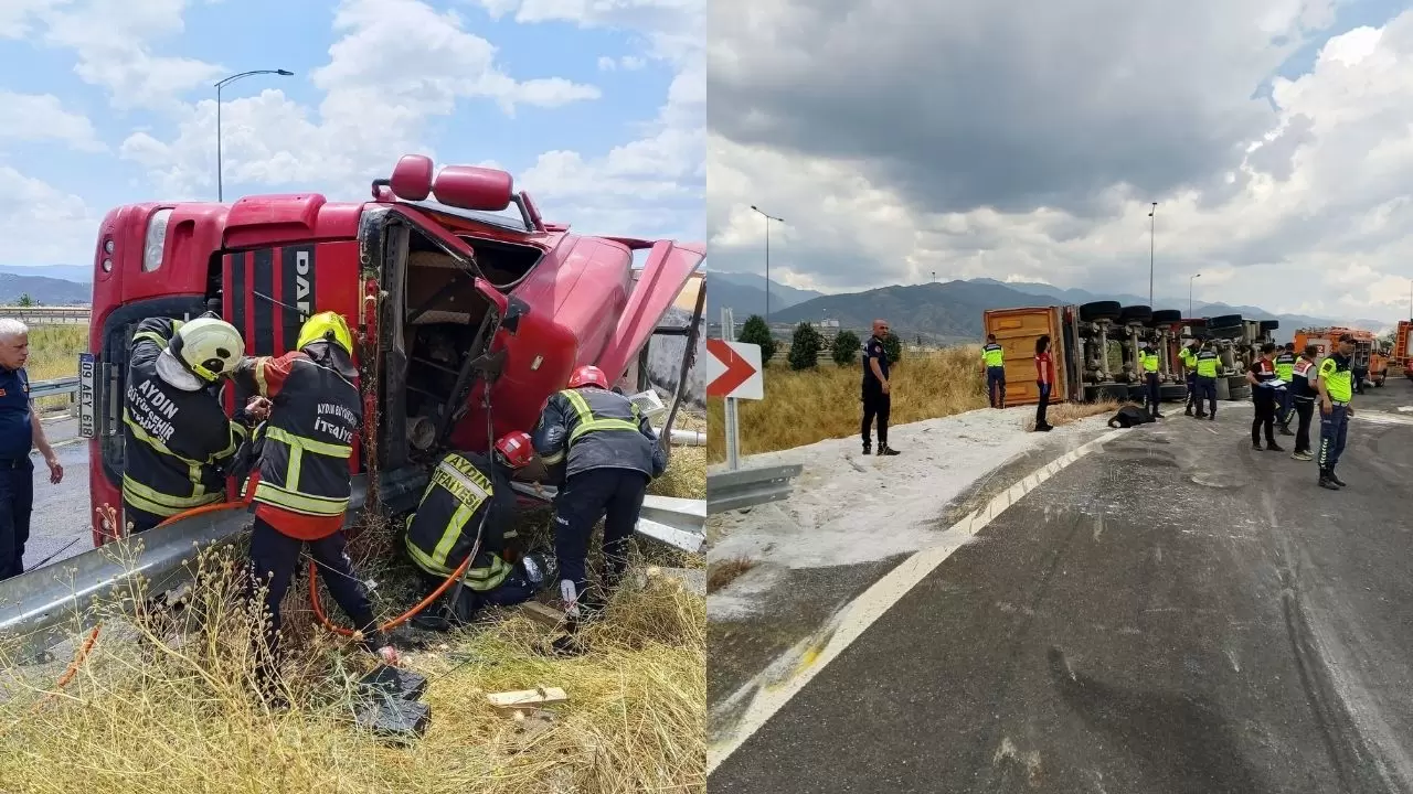 Son dakika: Aydın-Denizli otobanında feci kaza! 2