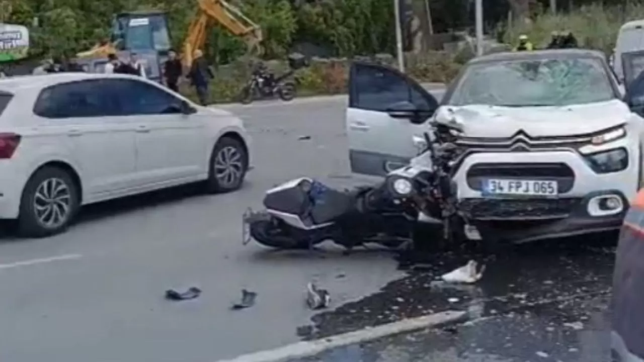 Arnavutköy'de feci kaza görüntüleri ortaya çıktı! 5