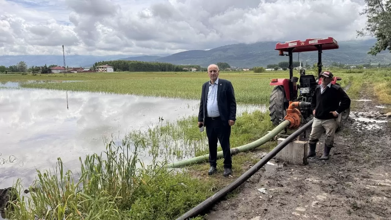 Sular altında kalan alanlar dron ile görüntülendi 1