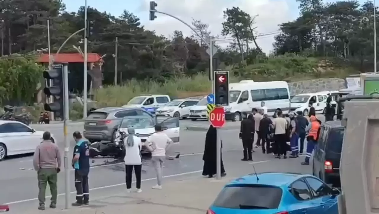 Arnavutköy'de feci kaza görüntüleri ortaya çıktı! 3