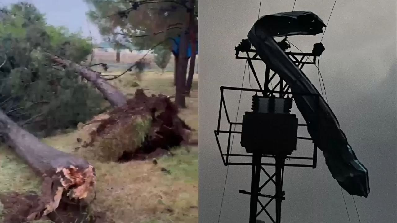 Şanlıurfa'da dev hortum dehşeti! Evler ve ahırlar kağıt gibi dağıldı 1