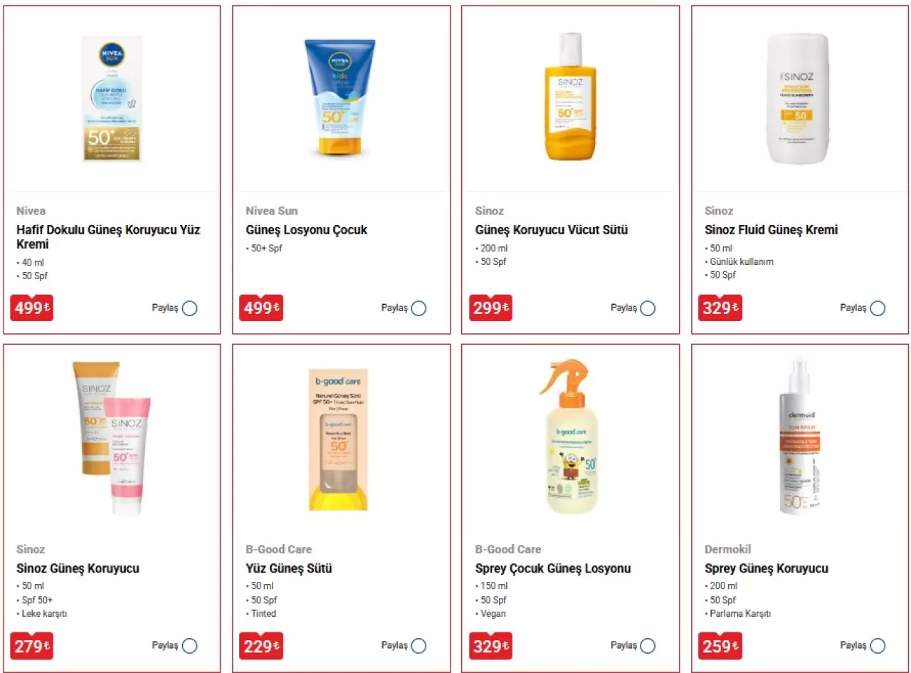 19 Mayıs BİM aktüel! Güneş kremlerinde (Sebamed, Nivea, Sinoz) stok bitirecek indirim başlıyor! 6