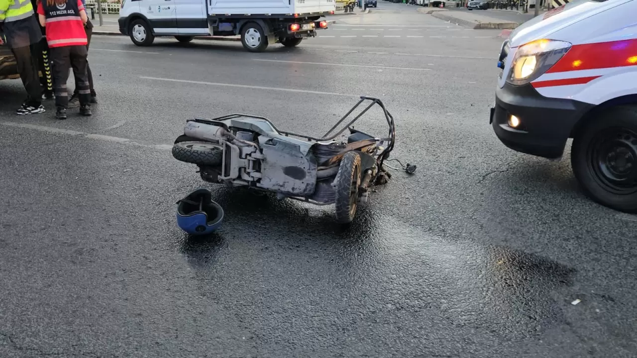 3 motosiklet çarpıştı, çok sayıda yaralı var! 3
