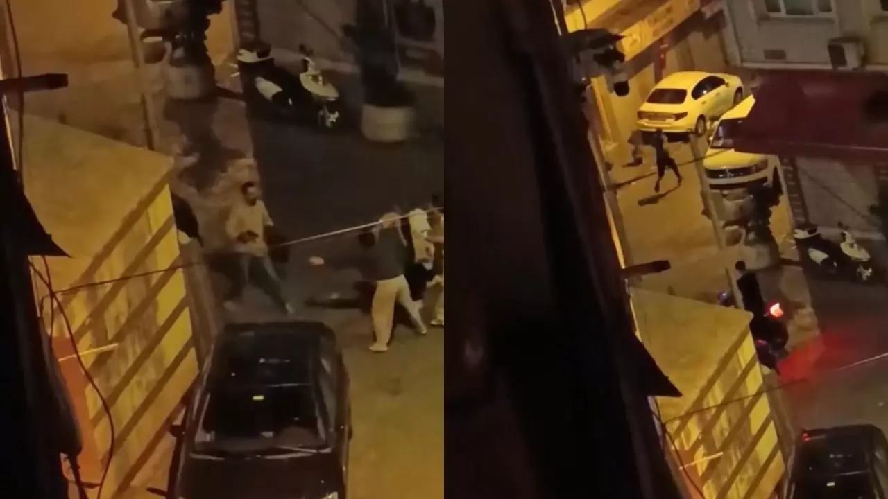 Beyoğlu'nda silahlı saldırı anı kamerada: Tartıştığı genç kızın babasını yaraladı! 3