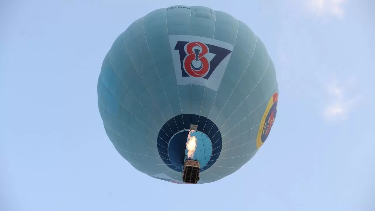 JÖAK paraşüt timinden sıcak hava balonundan muazzam atlayış! 15