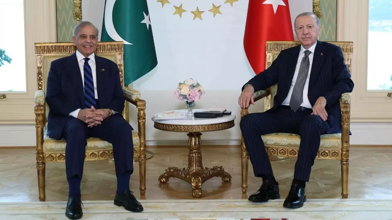 Cumhurbaşkanı Erdoğan'dan Pakistan Başbakanı Şerif'e Vahdettin Köşkü'nde resmi karşılama! 1