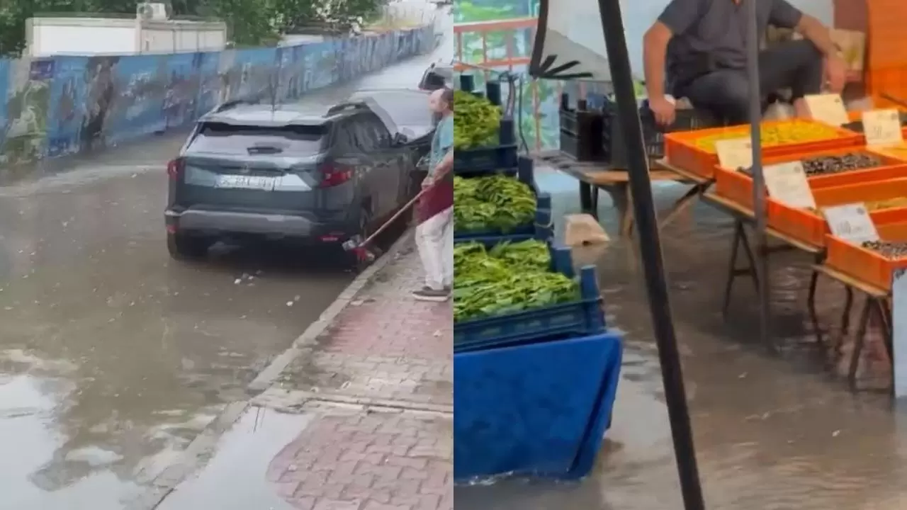 İstanbul'da sağanak felç etti: Cadde ve sokaklar göle döndü! 4