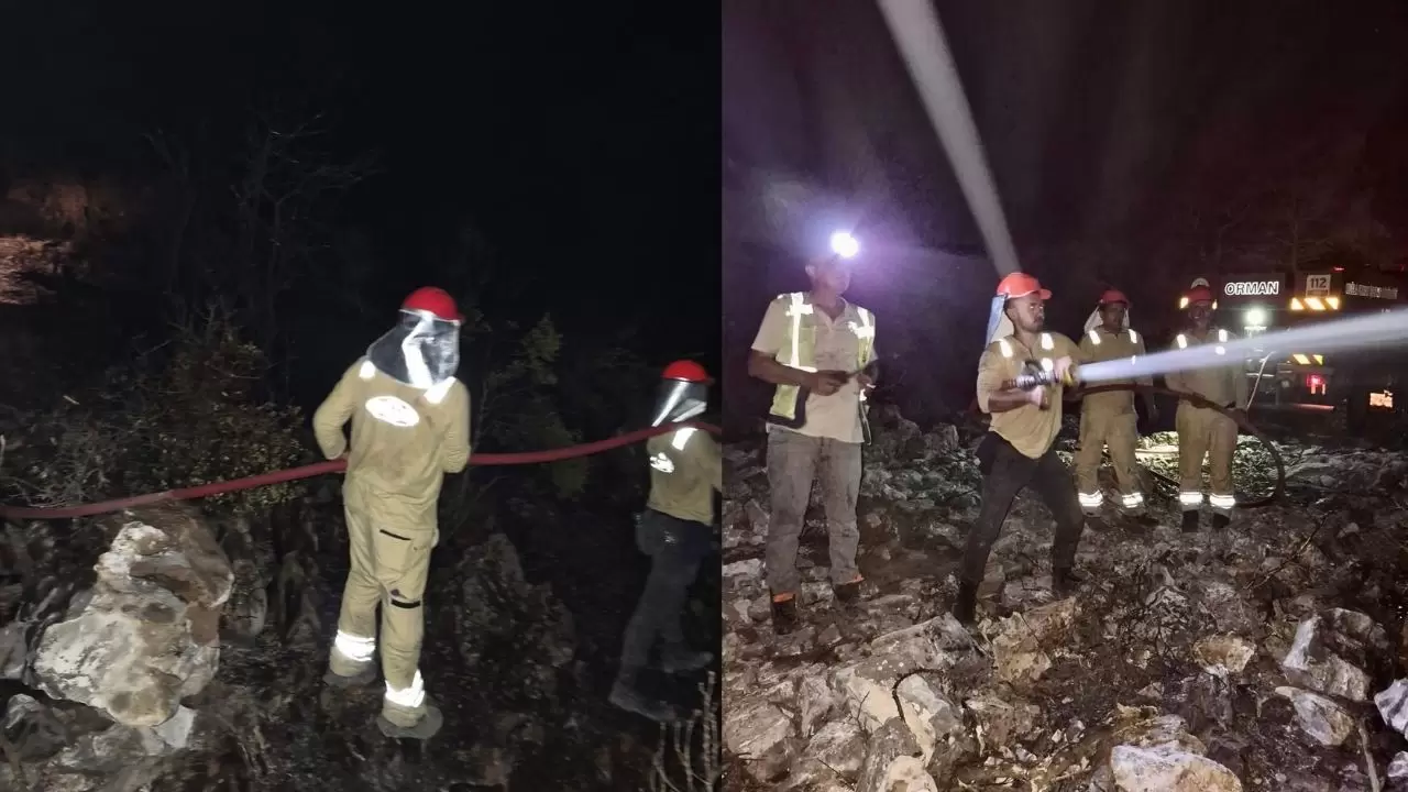 Fethiye'deki orman yangınında kahramanca mücadele! Türkiye'nin dört bir yanından gelen ekipler alevlere karşı seferber oldu 8