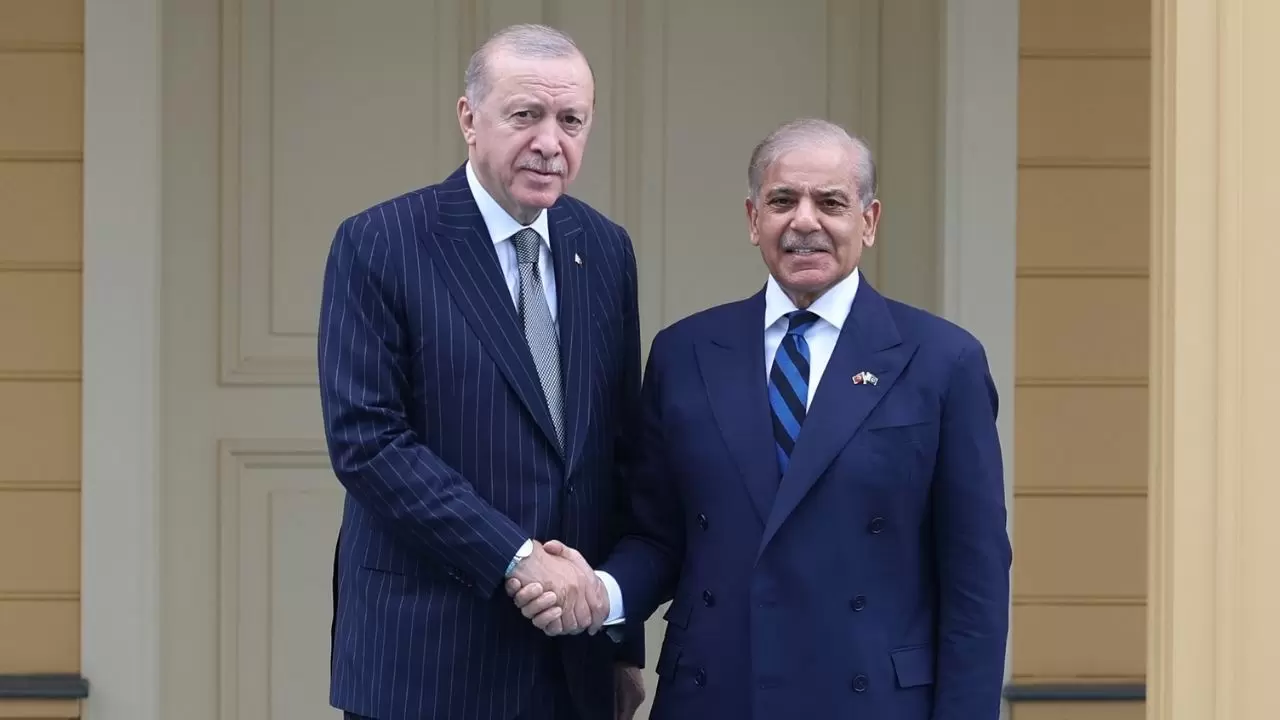 Cumhurbaşkanı Erdoğan'dan Pakistan Başbakanı Şerif'e Vahdettin Köşkü'nde resmi karşılama! 2