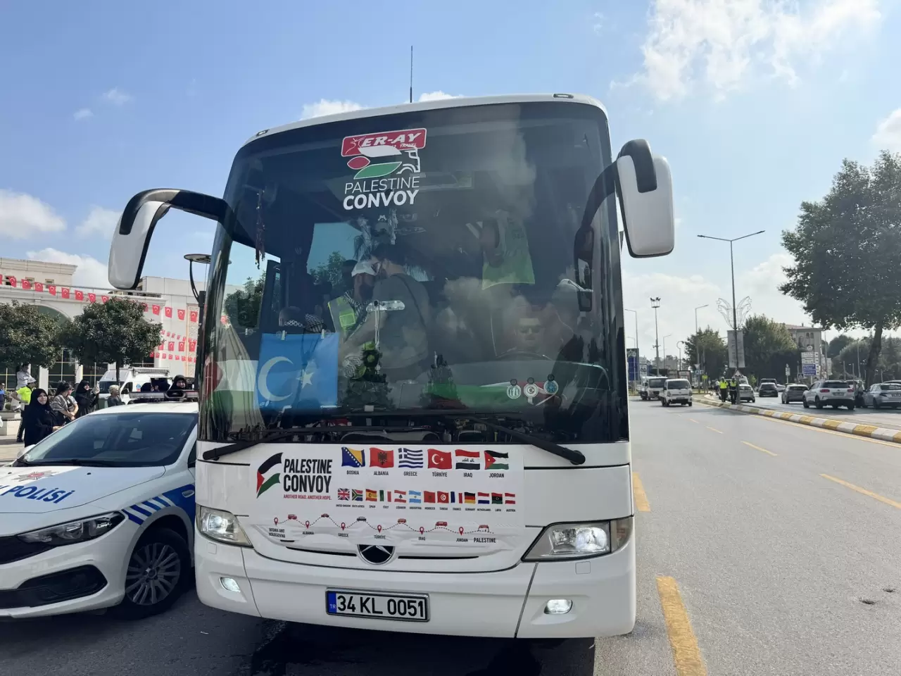 Filistin Konvoyu Sakarya'dan dualar ve tekbirlerle Ankara'ya uğurlandı 8