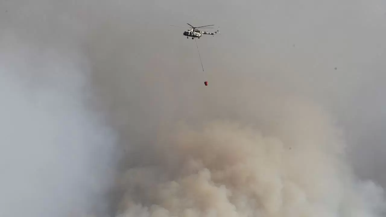 Susurluk'ta alevlere havadan ve karadan müdahale 5