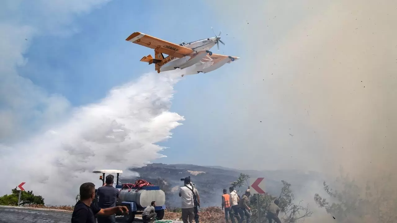 Aydın'da orman yangını 3. gününde! Ekipler havadan ve karadan müdahale ediyor 2