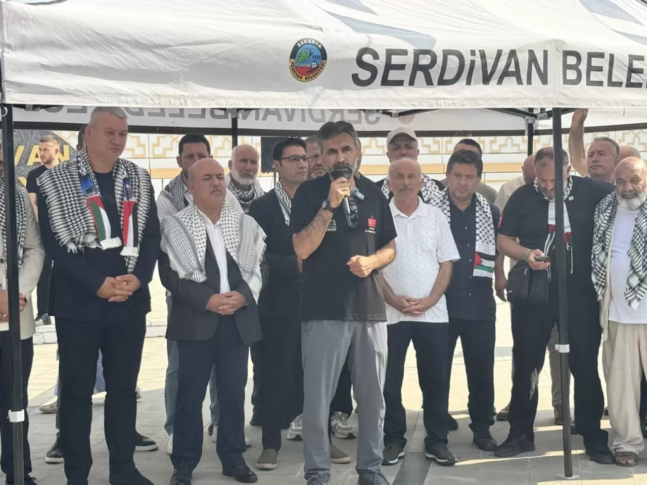 Filistin Konvoyu Sakarya'dan dualar ve tekbirlerle Ankara'ya uğurlandı 2