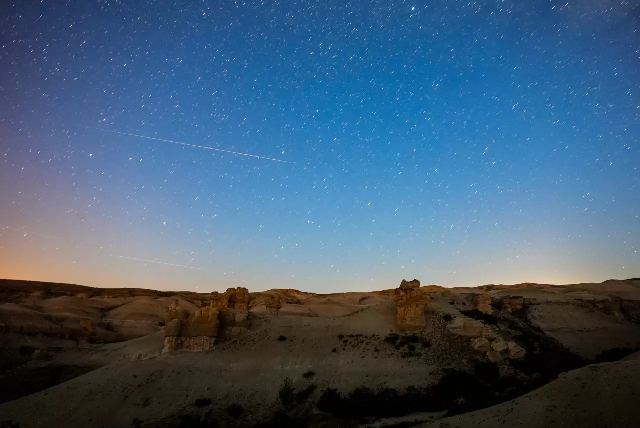 Konya'da Kuşça Peribacaları'nda meteor yağmuru görüntülendi 1