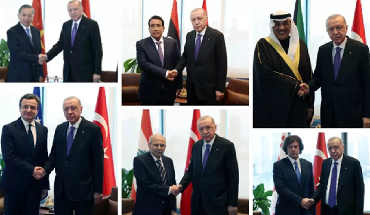 Cumhurbaşkanı Erdoğan dünya liderleriyle New York'ta buluştu 1
