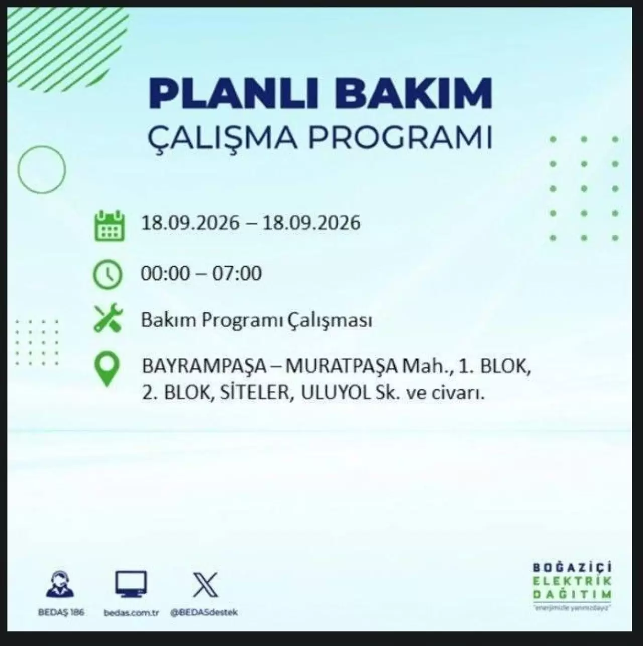 İstanbul'da birçok ilçede elektrikler kesilecek 28