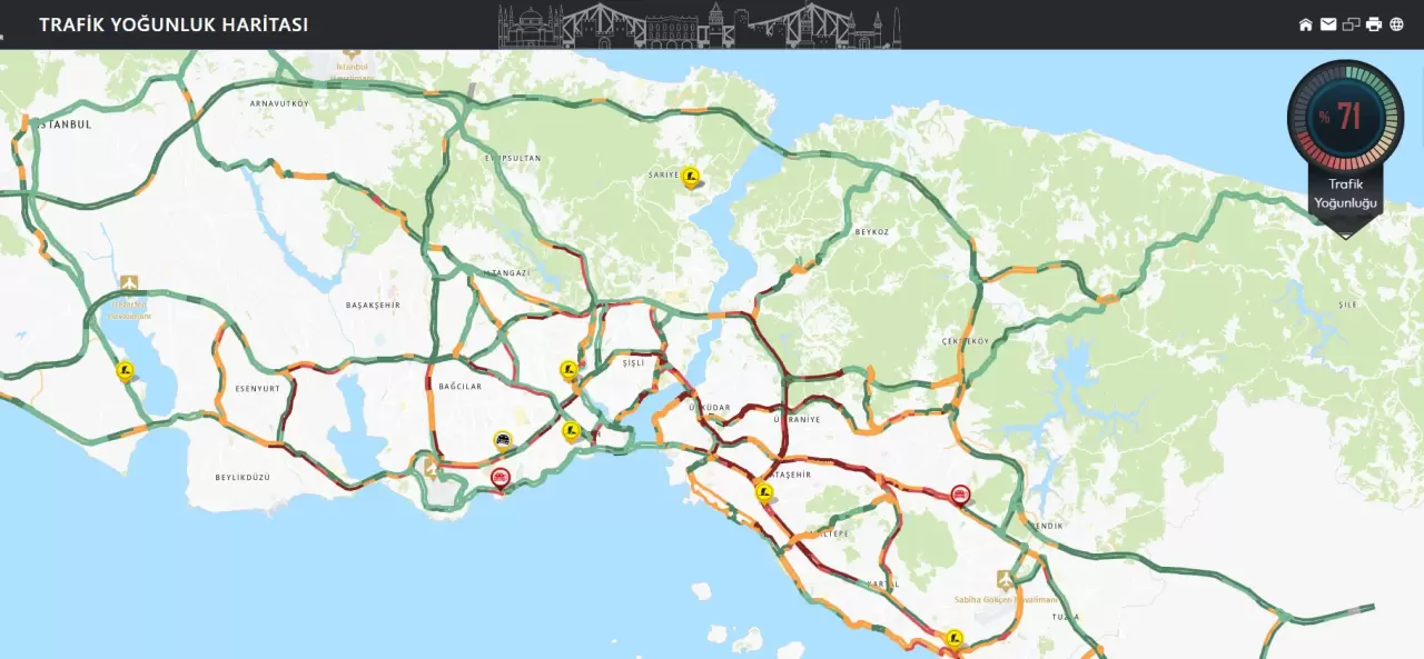 İstanbul’da yağmur trafiği vurdu 2