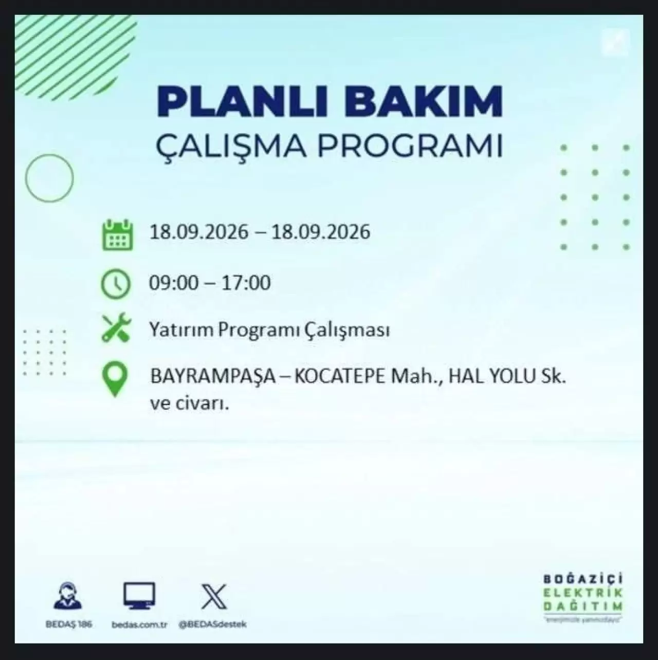 İstanbul'da birçok ilçede elektrikler kesilecek 30