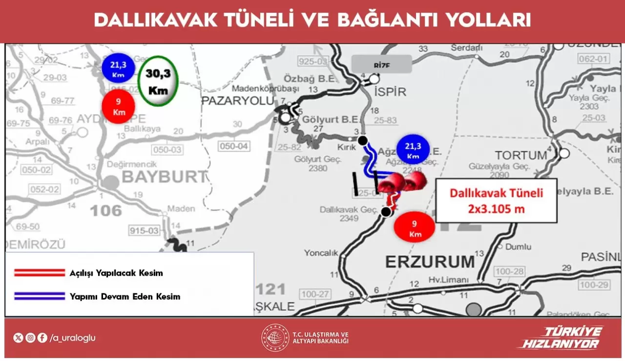 Dallıkavak Tüneli 16 Ekim'de açılıyor! 5