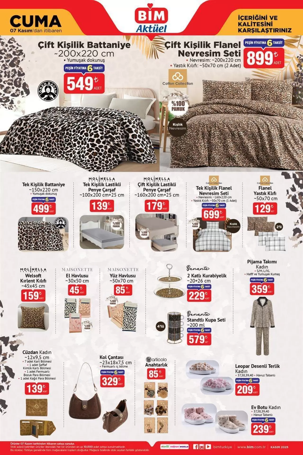 BİM 7 KASIM CUMA AKTÜEL ÜRÜNLER KATALOĞU