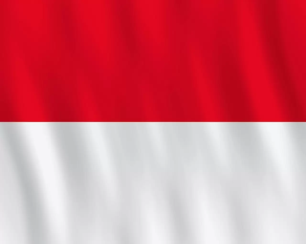 Флаг Монако с развевающимся эффектом, официальная пропорция. | Премиум векторы