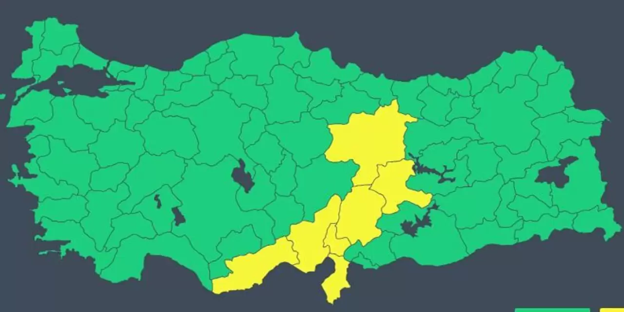 Meteoroloji’den Kuvvetli Yağış ve Fırtına Uyarısı: 7 İle Sarı Kodlu Alarm