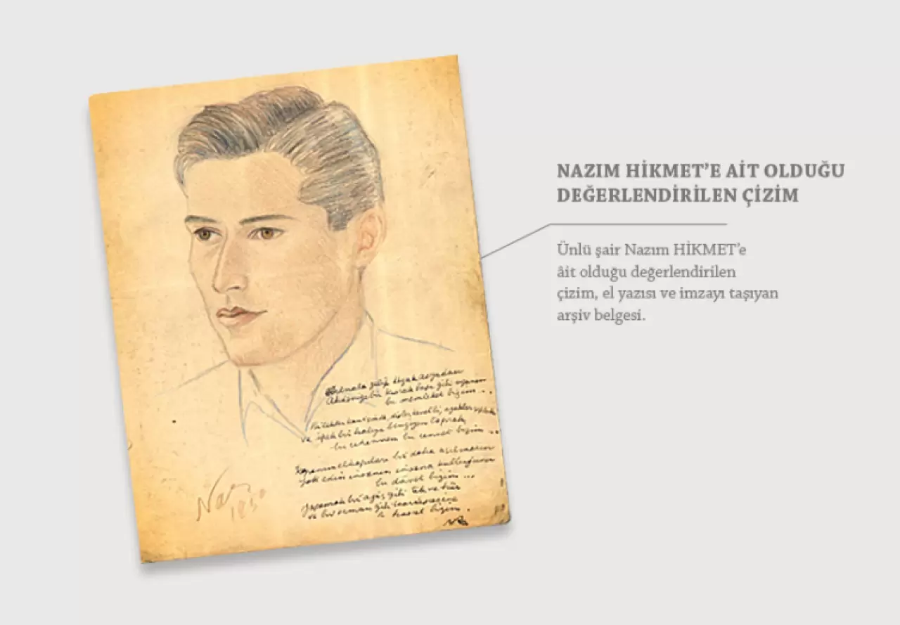 MİT Nazım Hikmet'e ait olduğu değerlendirilen arşiv belgesini paylaştı