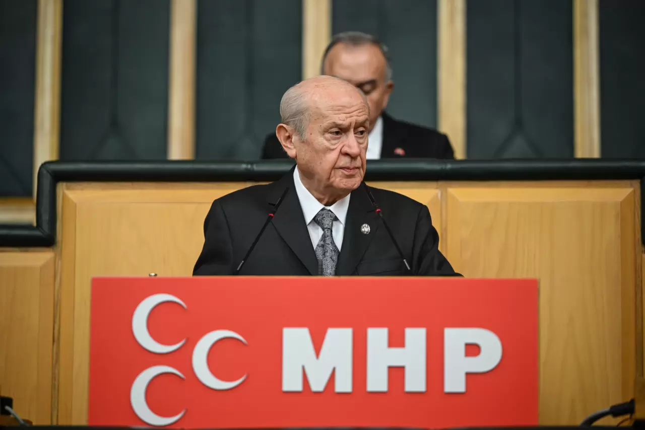 MHP lideri Bahçeli meclis'te