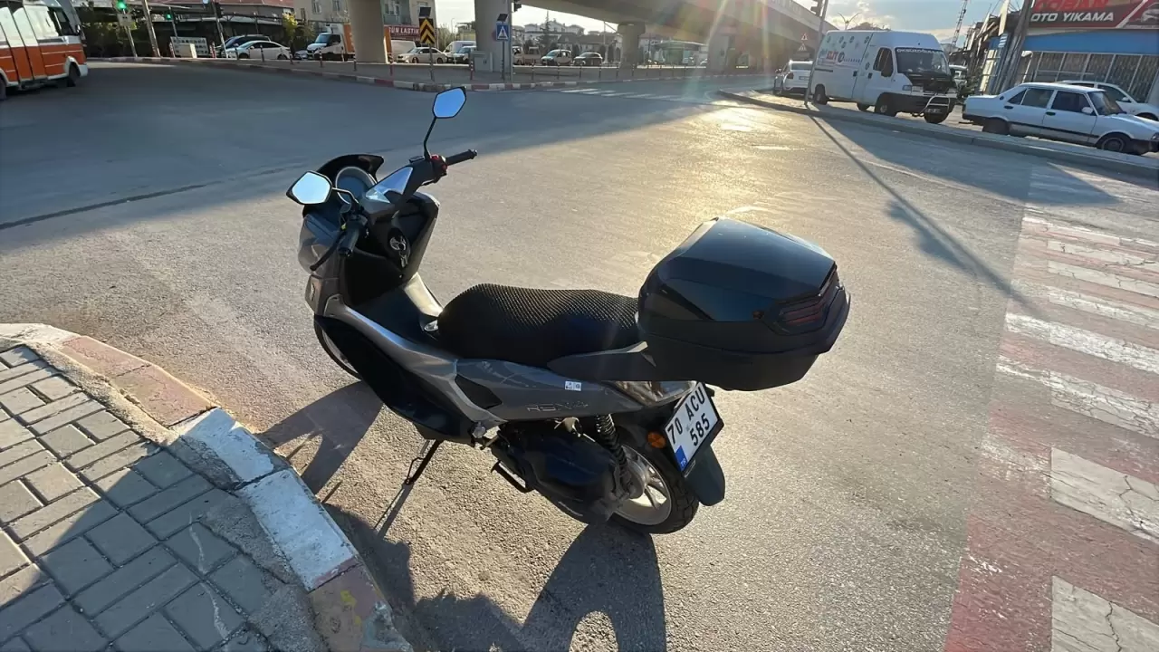 Kaza yapan motosiklet