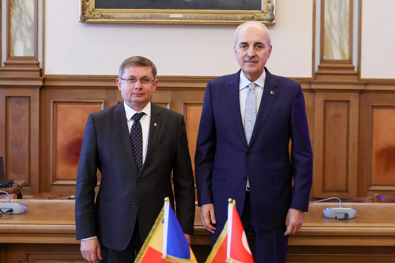 TBMM Başkanı Numan Kurtulmuş ve Moldova Meclis Başkanı Igor Grosu