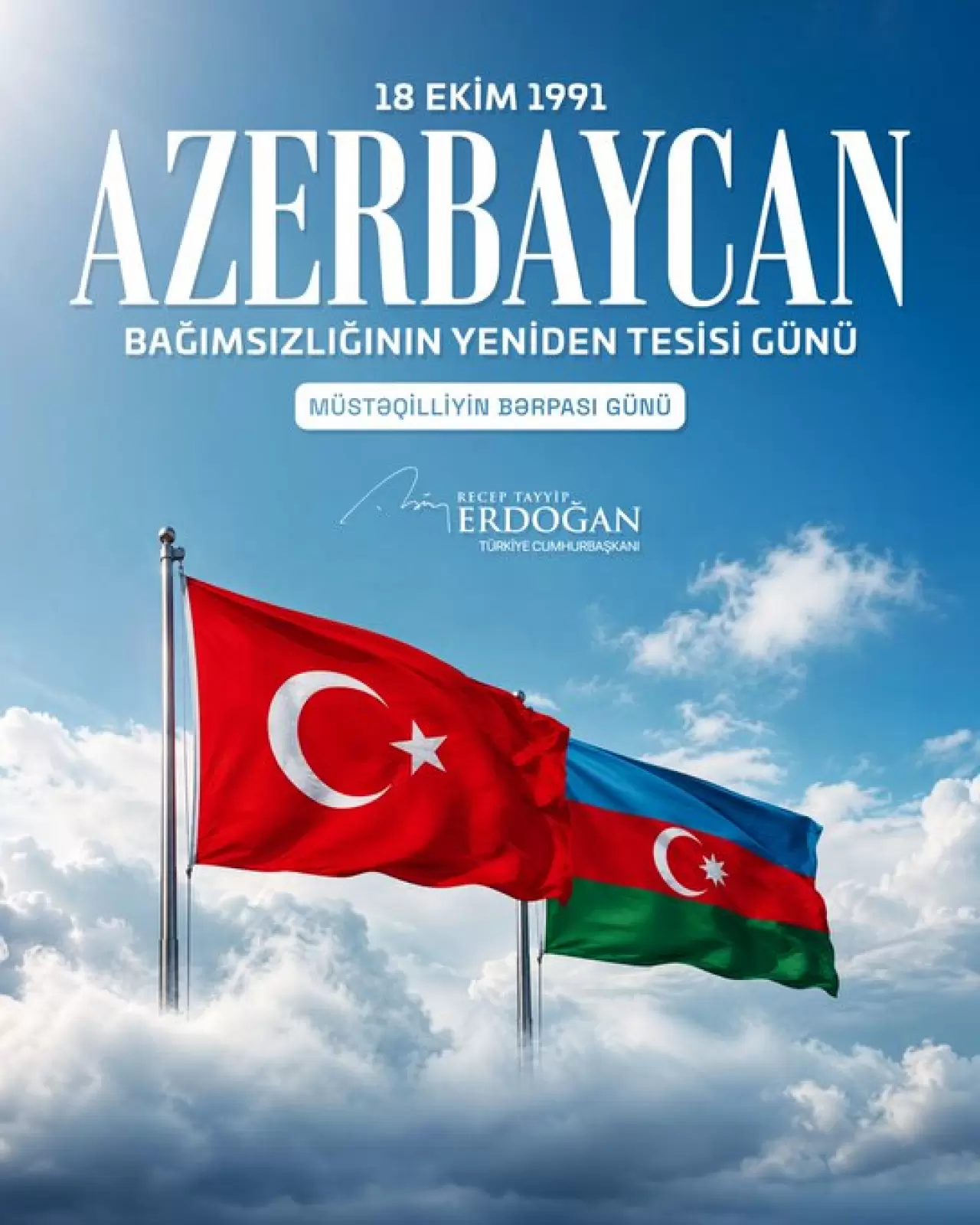 Cumhurbaşkanı Erdoğan'ın paylaşımı