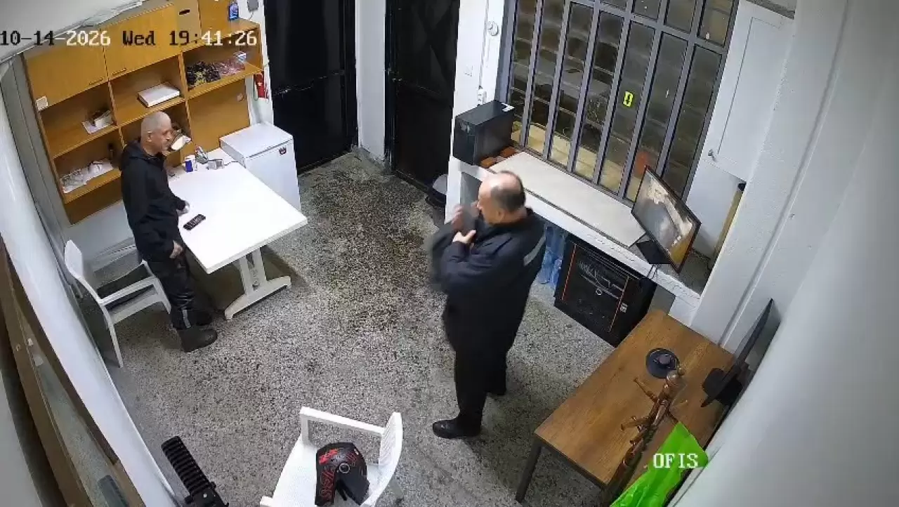 selde kaybolan Haşim Ciritlioğlu'nun Seyrantepe'deki iş yerinden görüntü