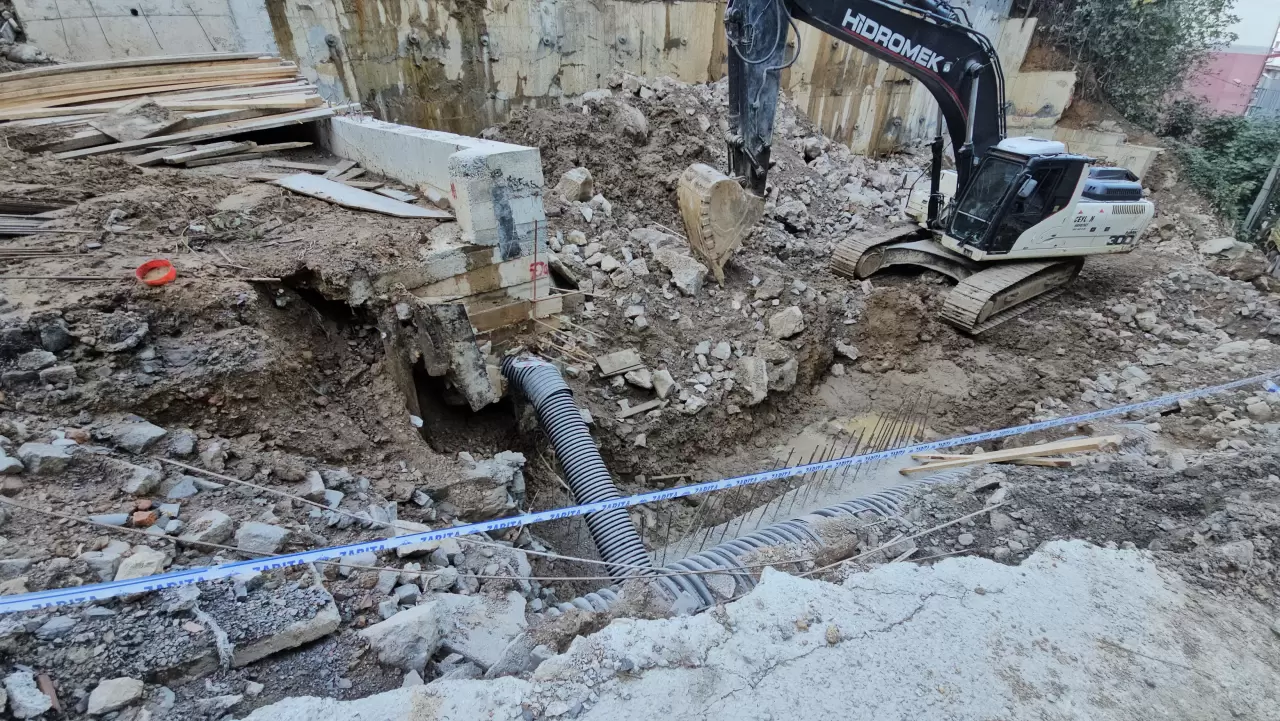 Zonguldak'ta bina çökmesi