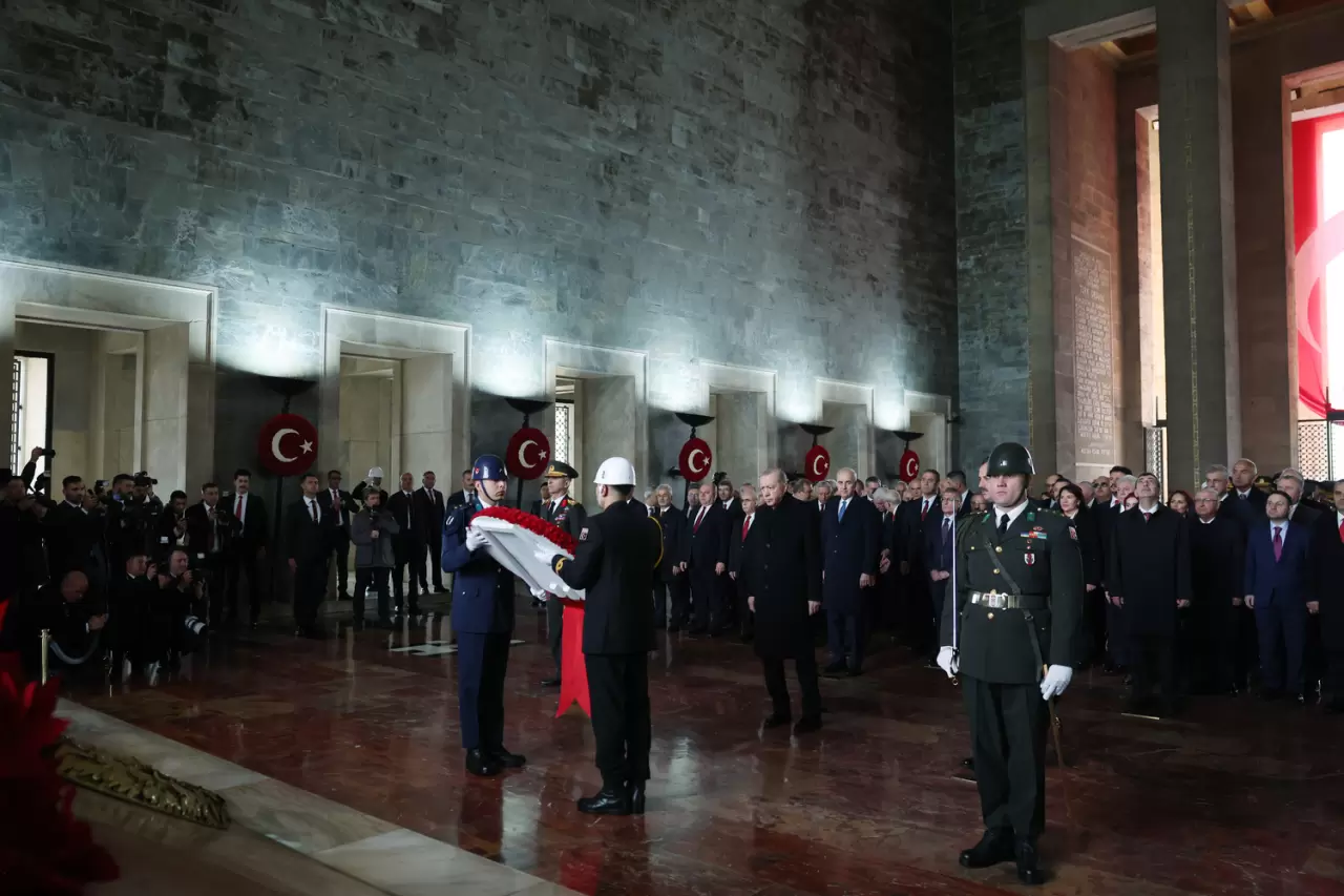 erdoğan anıtkabir'de