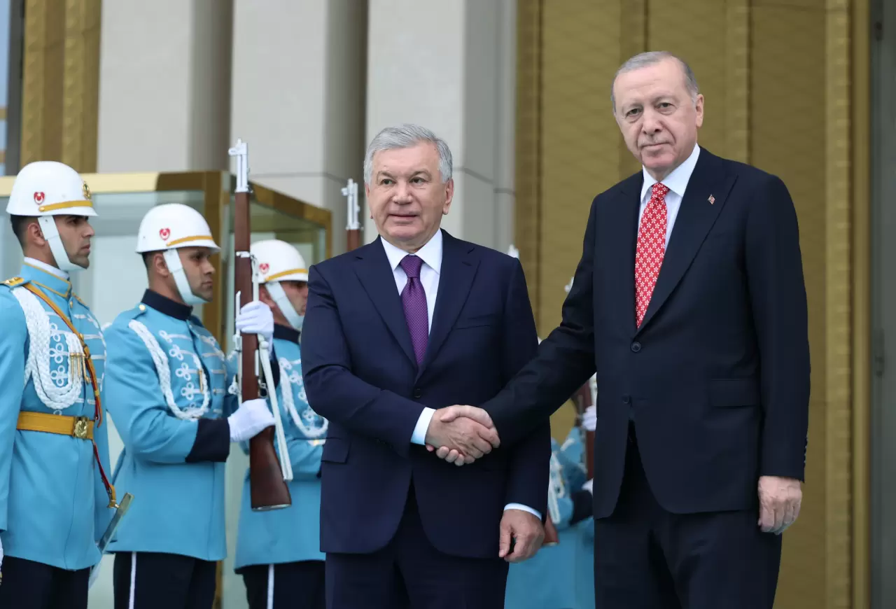 Cumhurbaşkanı Erdoğan ve Özbekistan Cumhurbaşkanı Mirziyoyev