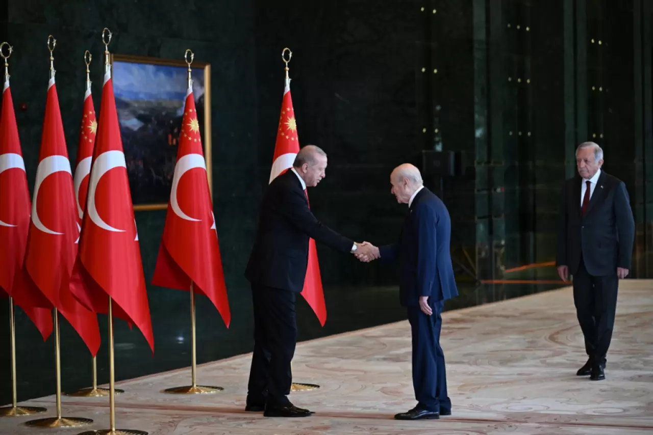 cumhurbaşkanı erdoğan ve mhp lideri devlet behçeli